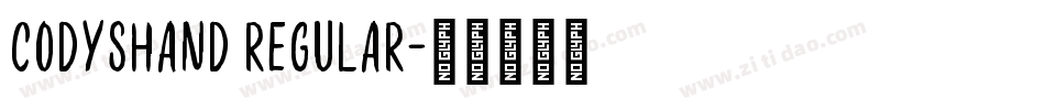 CodysHand Regular字体转换